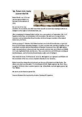 A preview of a PDF biography for Darby, Robert John